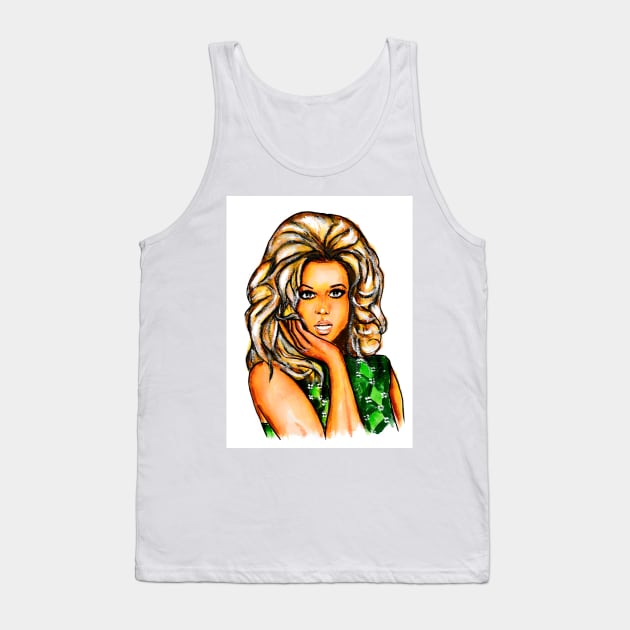 Jane Fonda Tank Top by Svetlana Pelin